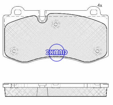 MERCEDES BENZ E-CLASS (W211) SL (R230) S-CLASS (W221) S-CLASS Coupe (C216) pastilha de freio FMSI:D1223-8343 OEM:004 420 62 20 WVA:23960,F1223